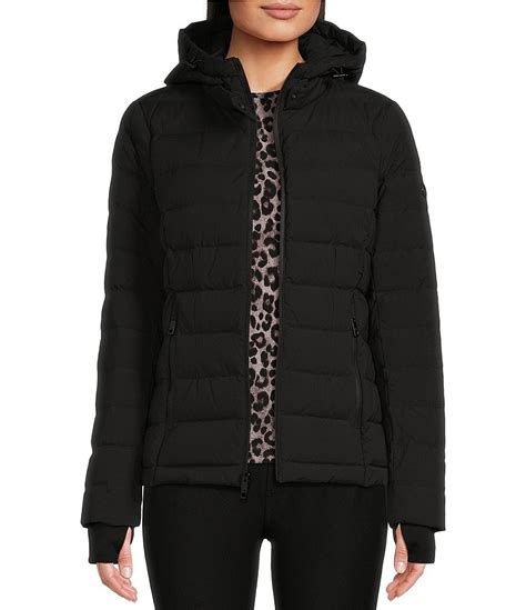 michael kors down coat racoon|michael kors hartford jacket.